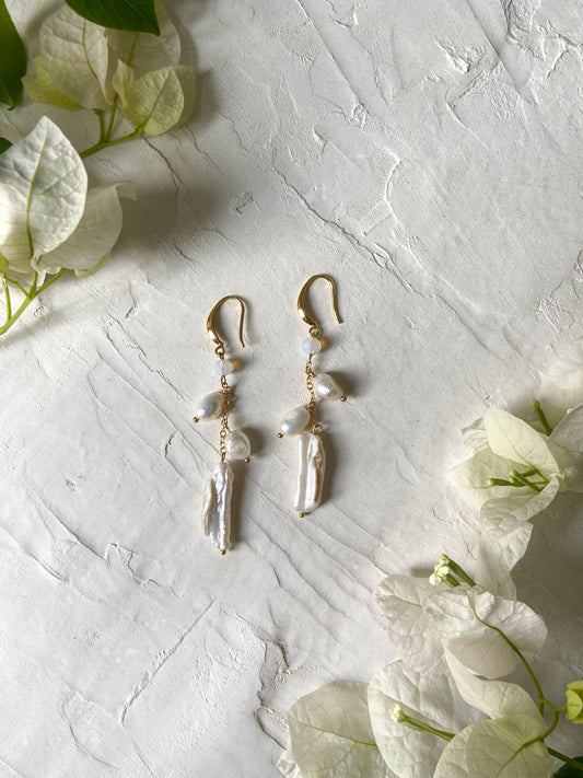 Pearl earrings
