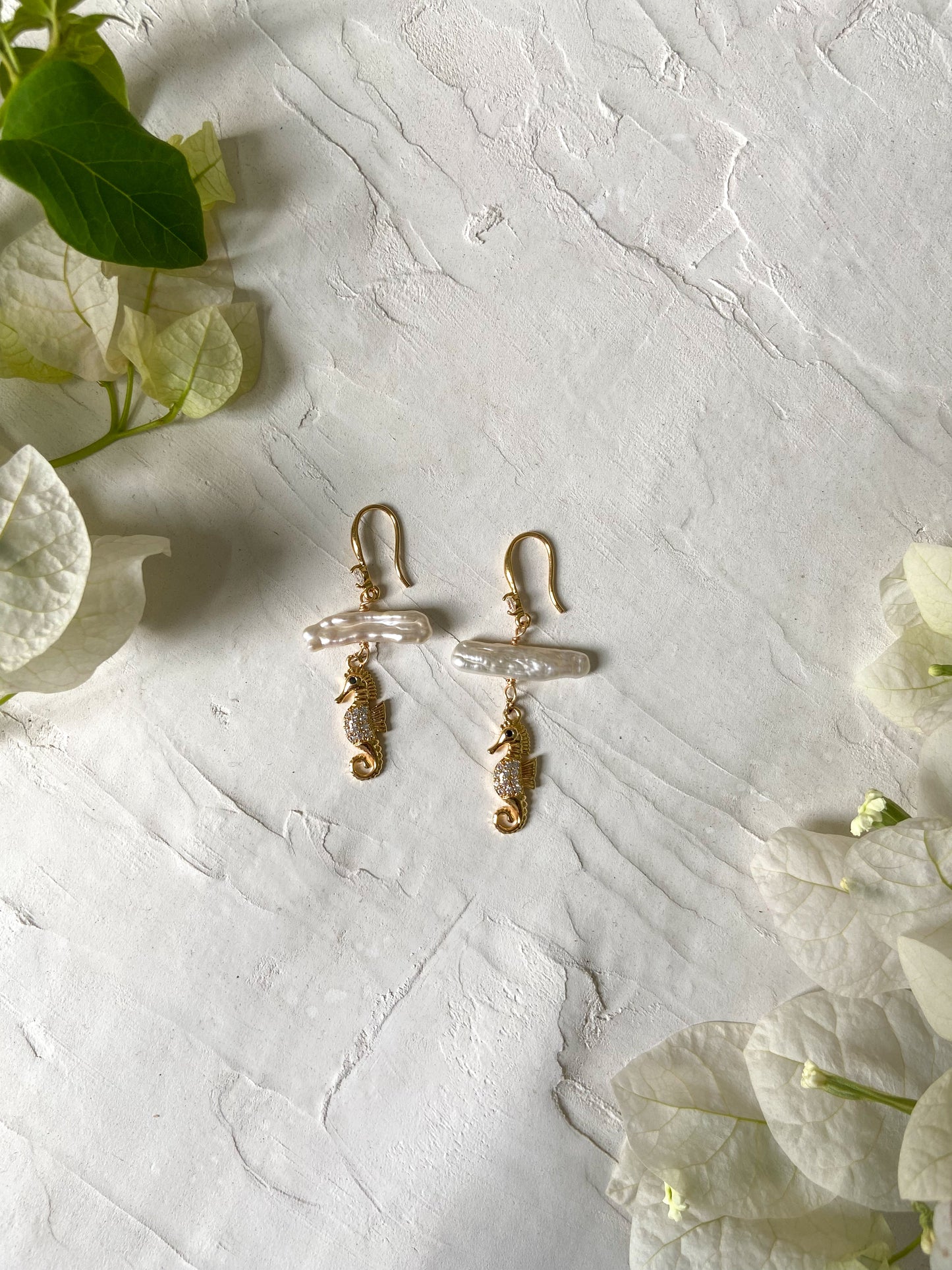 Sea horse earrings