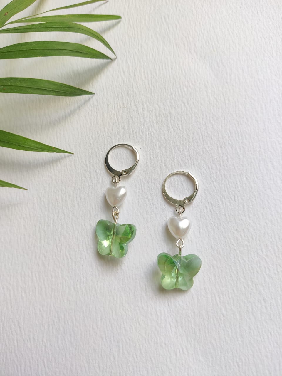 Heart butterfly earrings